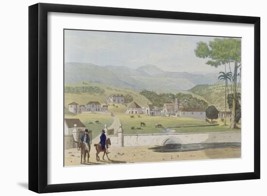 Montpelier Estates, St James, from 'A Picturesque Tour of the Island of Jamaica'-James Hakewill-Framed Giclee Print