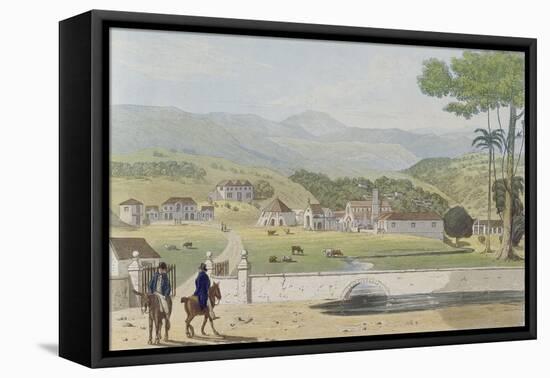 Montpelier Estates, St James, from 'A Picturesque Tour of the Island of Jamaica'-James Hakewill-Framed Premier Image Canvas