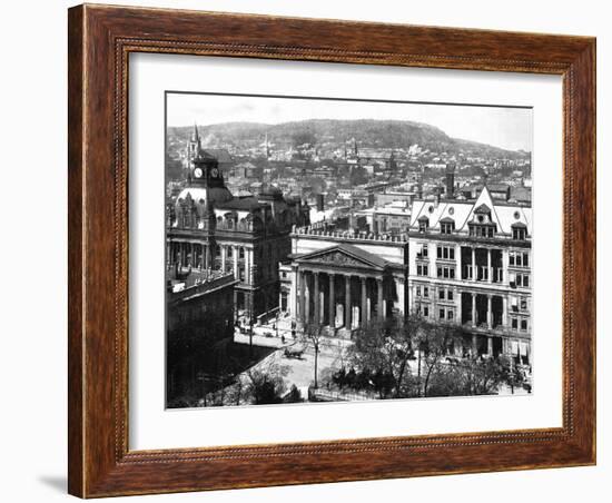 Montreal and Mount Royal, Canada, 1893-John L Stoddard-Framed Giclee Print