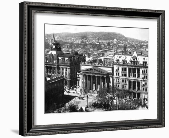 Montreal and Mount Royal, Canada, 1893-John L Stoddard-Framed Giclee Print