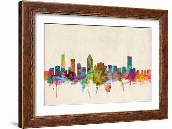 Montreal Canada Skyline-Michael Tompsett-Framed Premium Giclee Print