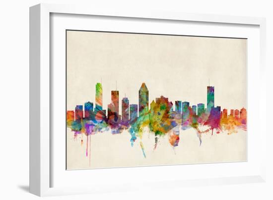 Montreal Canada Skyline-Michael Tompsett-Framed Art Print