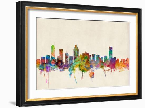 Montreal Canada Skyline-Michael Tompsett-Framed Art Print