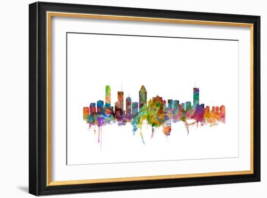 Montreal Canada Skyline-Michael Tompsett-Framed Art Print