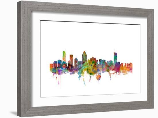 Montreal Canada Skyline-Michael Tompsett-Framed Premium Giclee Print