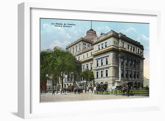 Montreal, Quebec - Court House Exterior-Lantern Press-Framed Art Print