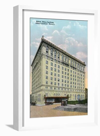 Montreal, Quebec - Ritz-Carlton Hotel Exterior-Lantern Press-Framed Art Print