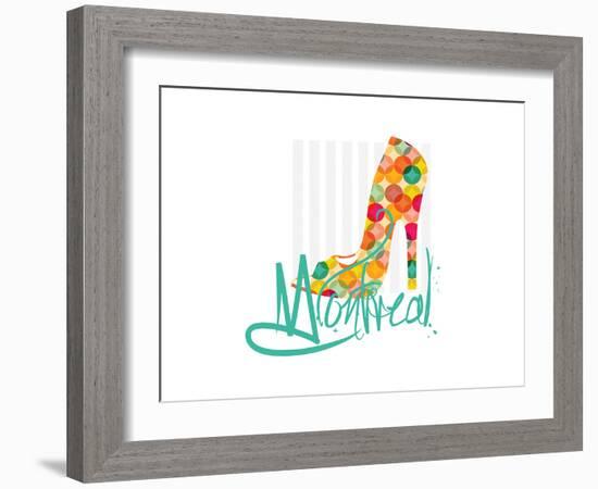 Montreal Shoe-Elle Stewart-Framed Art Print