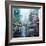 Montreal Turquoise Rain-Mark Lague-Framed Art Print