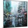 Montreal Turquoise Rain-Mark Lague-Mounted Art Print