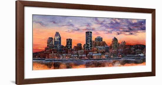 Montreal view-Hélène Léveillée-Framed Art Print