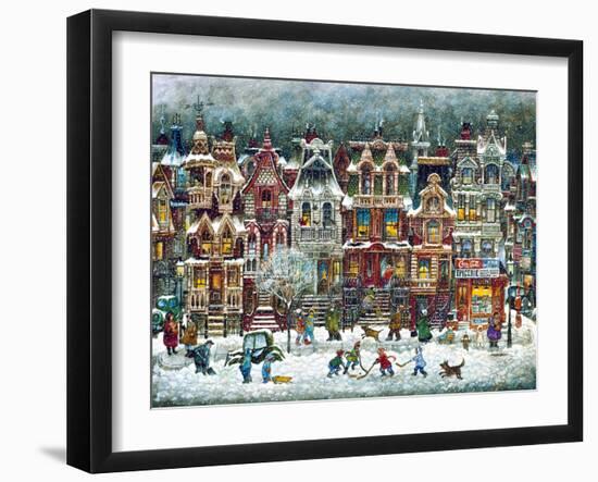 Montreal Winter-Bill Bell-Framed Giclee Print