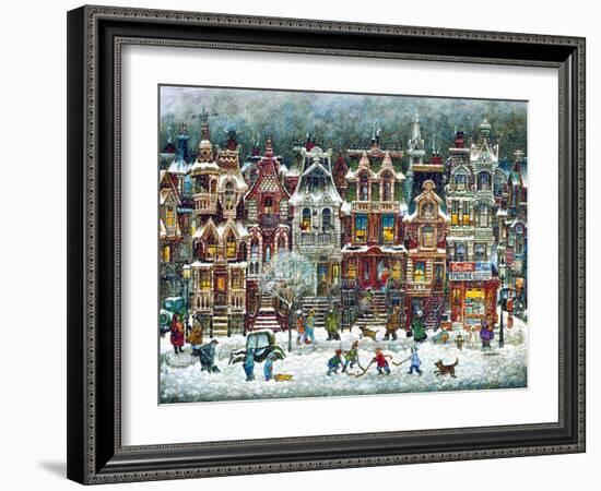 Montreal Winter-Bill Bell-Framed Giclee Print