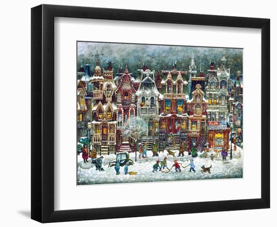 Montreal Winter-Bill Bell-Framed Giclee Print