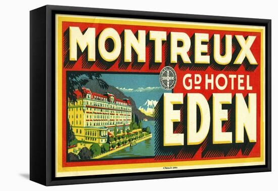 Montreux Grand Hotel, Eden-null-Framed Premier Image Canvas