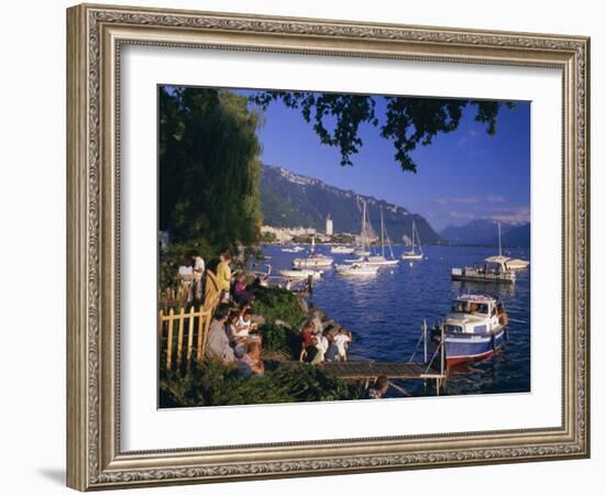 Montreux, Lake Geneva (Lac Leman), Switzerland, Europe-Gavin Hellier-Framed Photographic Print