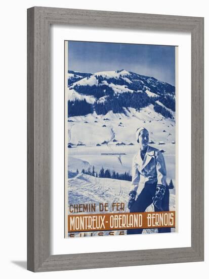 Montreux Oberland Bernois Poster-null-Framed Giclee Print