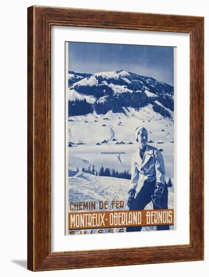 Montreux Oberland Bernois Poster-null-Framed Giclee Print