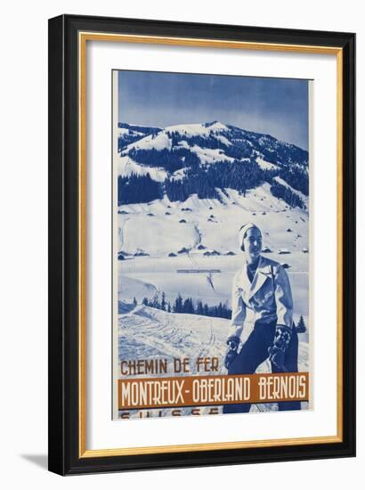 Montreux Oberland Bernois Poster-null-Framed Giclee Print