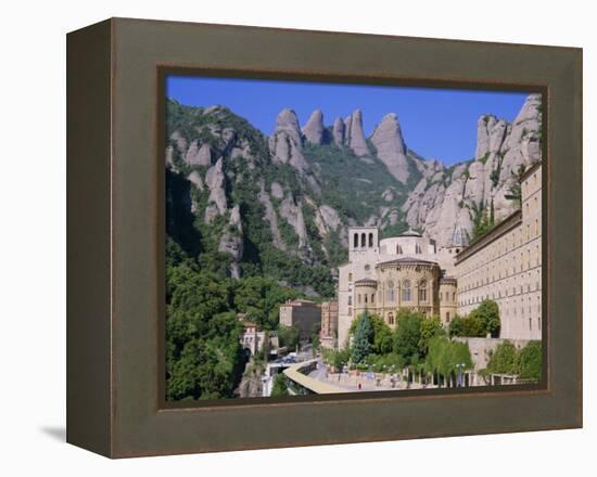 Montserrat Monastery Founded in 1025, Catalunya (Catalonia) (Cataluna), Spain, Europe-Gavin Hellier-Framed Premier Image Canvas