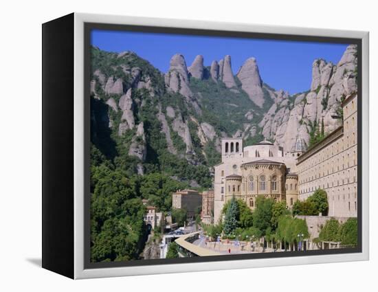 Montserrat Monastery Founded in 1025, Catalunya (Catalonia) (Cataluna), Spain, Europe-Gavin Hellier-Framed Premier Image Canvas