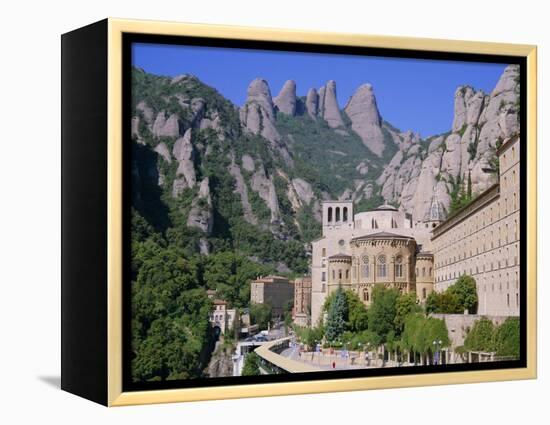 Montserrat Monastery Founded in 1025, Catalunya (Catalonia) (Cataluna), Spain, Europe-Gavin Hellier-Framed Premier Image Canvas