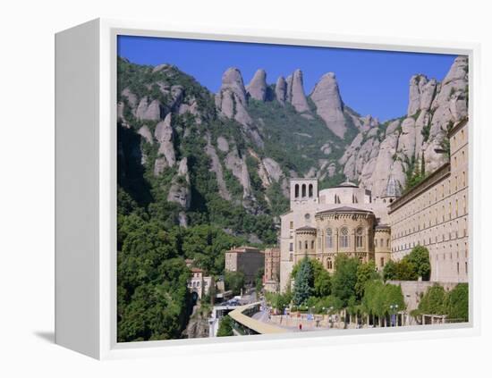 Montserrat Monastery Founded in 1025, Catalunya (Catalonia) (Cataluna), Spain, Europe-Gavin Hellier-Framed Premier Image Canvas