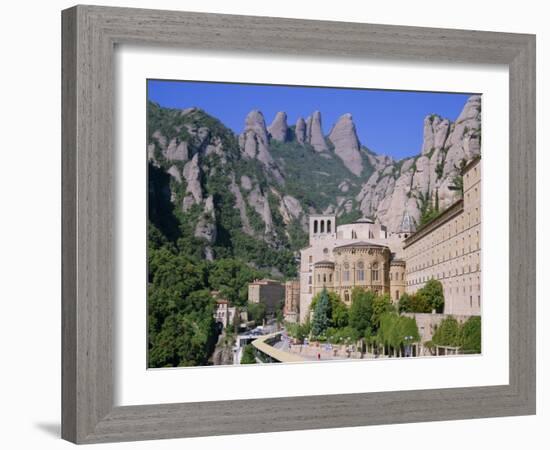 Montserrat Monastery Founded in 1025, Catalunya (Catalonia) (Cataluna), Spain, Europe-Gavin Hellier-Framed Photographic Print