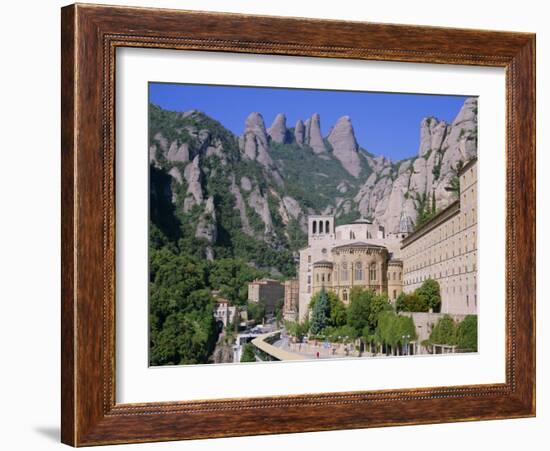 Montserrat Monastery Founded in 1025, Catalunya (Catalonia) (Cataluna), Spain, Europe-Gavin Hellier-Framed Photographic Print