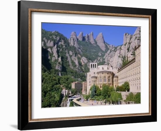 Montserrat Monastery Founded in 1025, Catalunya (Catalonia) (Cataluna), Spain, Europe-Gavin Hellier-Framed Photographic Print