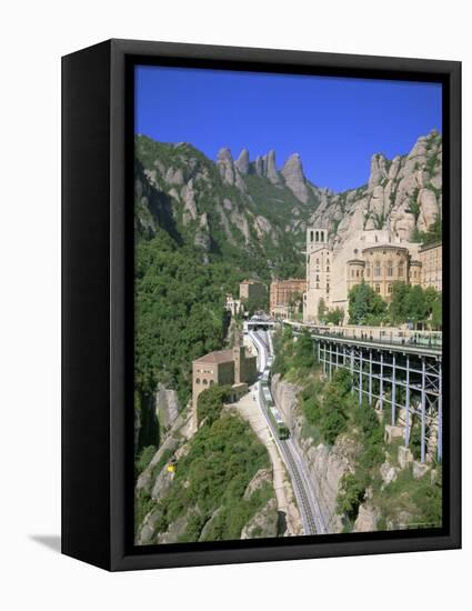 Montserrat Monastery Founded in 1025, Catalunya (Catalonia) (Cataluna), Spain, Europe-Gavin Hellier-Framed Premier Image Canvas