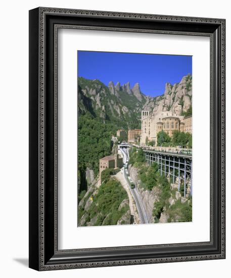 Montserrat Monastery Founded in 1025, Catalunya (Catalonia) (Cataluna), Spain, Europe-Gavin Hellier-Framed Photographic Print