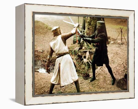 Monty Python And The Holy Grail, Graham Chapman As King Arthur, John Cleese, 1975-null-Framed Stretched Canvas