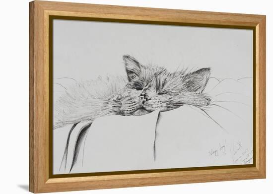 Monty, Sleepy Boy-Vincent Alexander Booth-Framed Premier Image Canvas