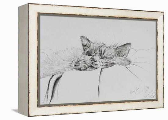 Monty, Sleepy Boy-Vincent Alexander Booth-Framed Premier Image Canvas