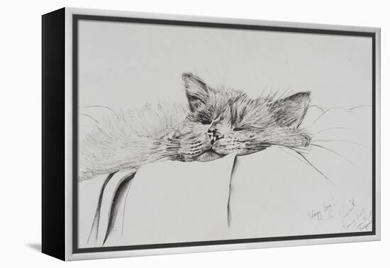 Monty, Sleepy Boy-Vincent Alexander Booth-Framed Premier Image Canvas