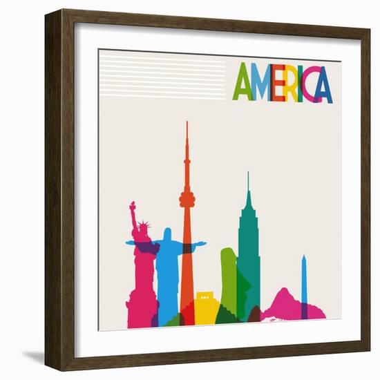 Monument America-cienpies-Framed Art Print