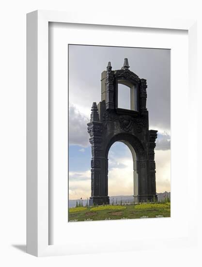 Monument at Mirador Killi Killi in La Paz, Bolivia-Kymri Wilt-Framed Photographic Print