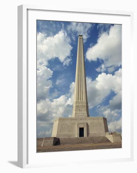 Monument at San Jacinto Battleground State Historic Park, Deer Park, in Houston, Texas, USA-Robert Francis-Framed Photographic Print