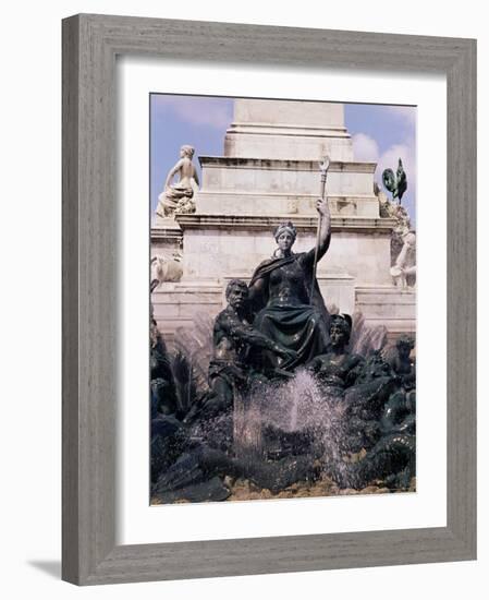 Monument Aux Girondins, Bordeaux, Gironde, Aquitaine, France-David Hughes-Framed Photographic Print