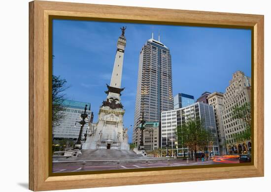 Monument Circle, Indianapolis, Indiana.-rudi1976-Framed Premier Image Canvas