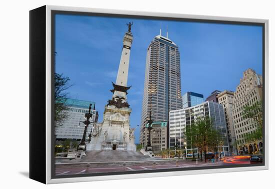 Monument Circle, Indianapolis, Indiana.-rudi1976-Framed Premier Image Canvas