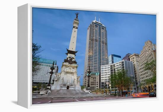 Monument Circle, Indianapolis, Indiana.-rudi1976-Framed Premier Image Canvas