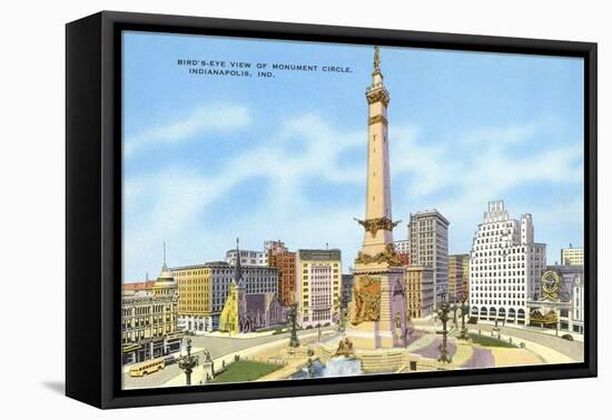 Monument Circle, Indianapolis, Indiana-null-Framed Stretched Canvas