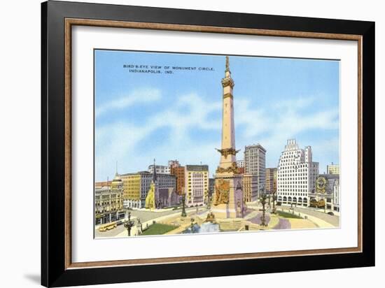 Monument Circle, Indianapolis, Indiana-null-Framed Art Print