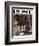 "Monument Circle," Saturday Evening Post Cover, October 28, 1961-John Falter-Framed Giclee Print