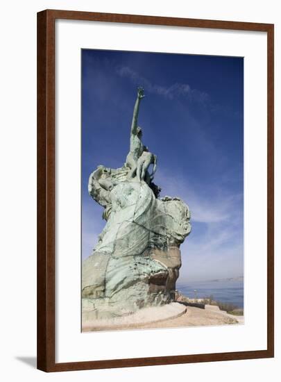 Monument Honoring Heroes and Victims of Sea (1923)-null-Framed Photographic Print