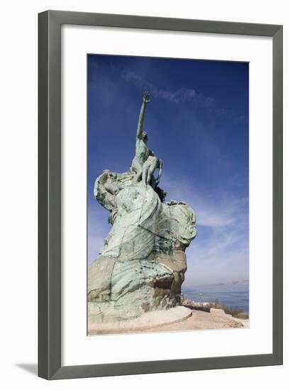 Monument Honoring Heroes and Victims of Sea (1923)-null-Framed Photographic Print