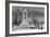 Monument in Cemetery-Ansel Adams-Framed Art Print