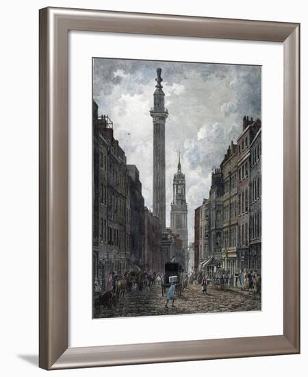 Monument, London, 1795-Thomas Malton II-Framed Giclee Print